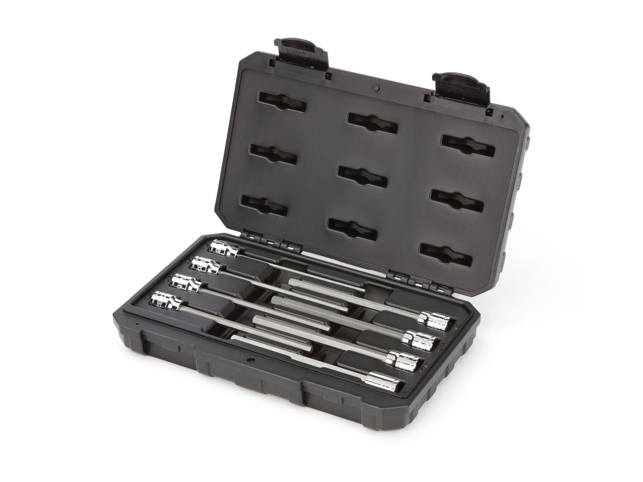 3/8 Inch Drive Long Hex Bit Socket Set, 8-Piece (1/8-3/8 in.)