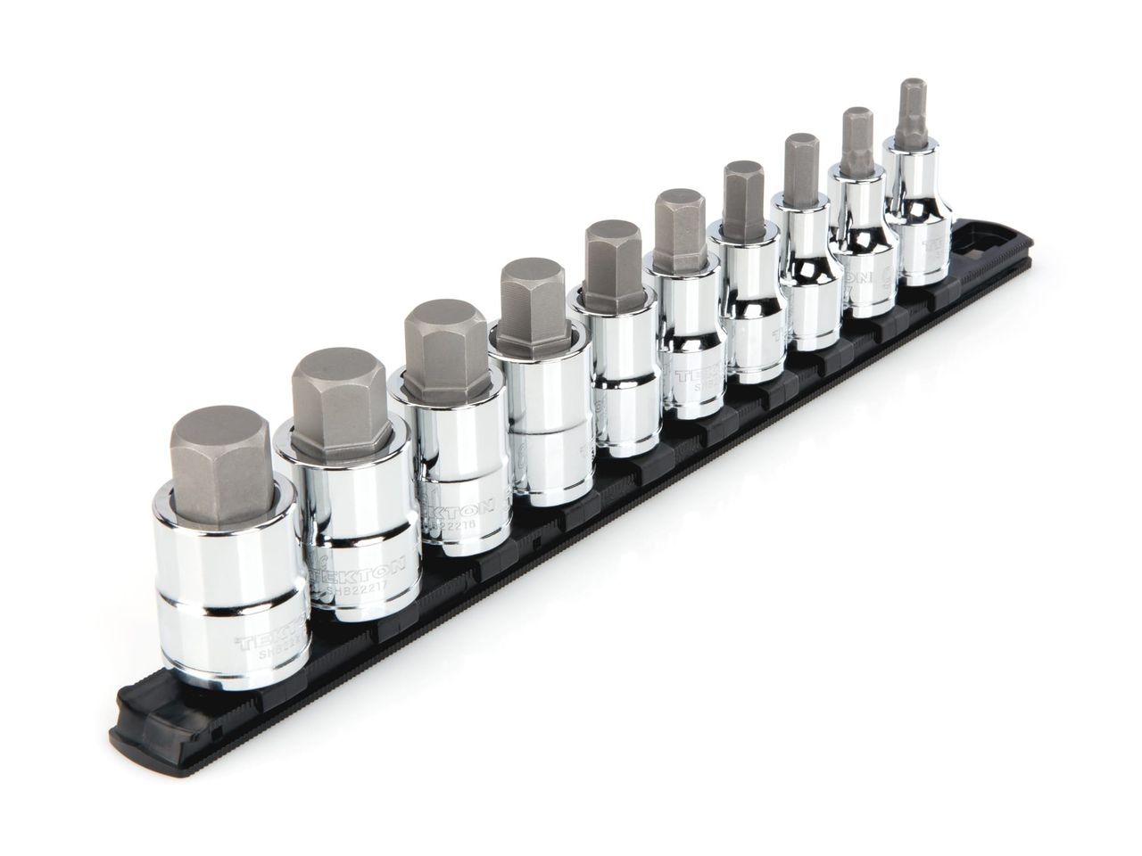 1/2 Inch Drive Hex Bit Socket Set (10Piece) TEKTON SHB92101