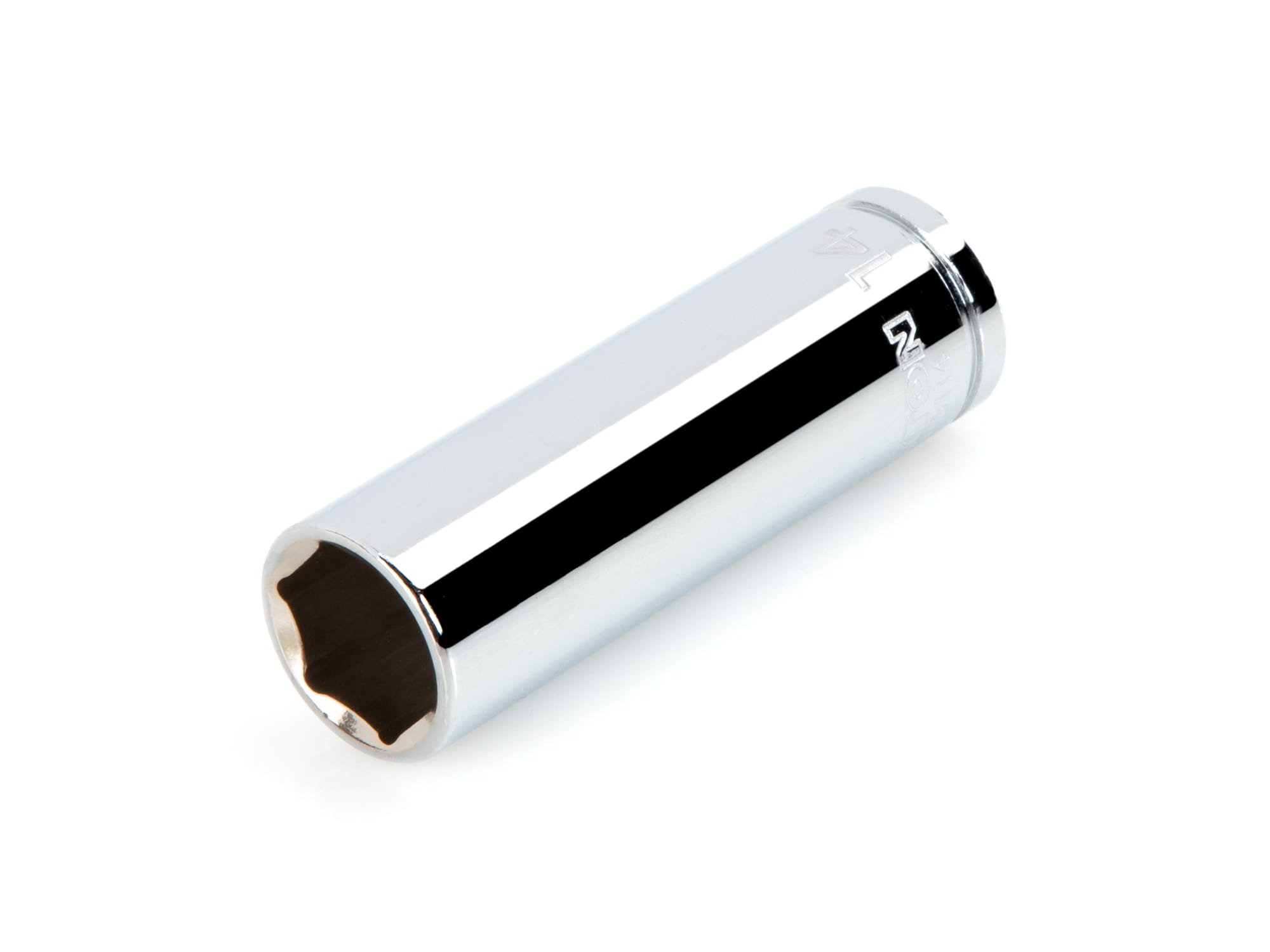 3/8” Drive Low-Profile Go-Thru Socket – 14mm 6-Point, Lets Bolt Pass Through, Dual Drive 11mm Hex-1133982