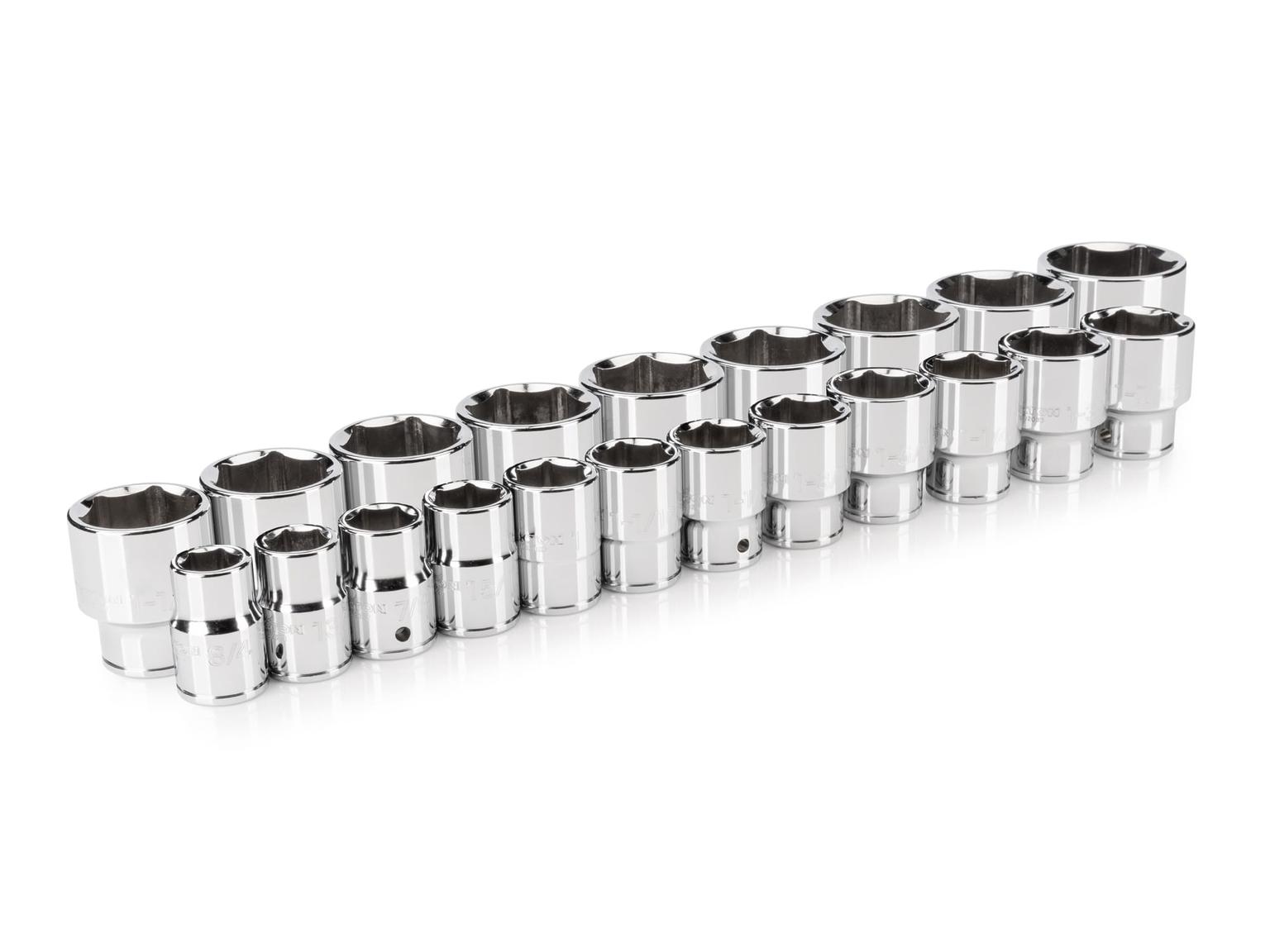 TEKTON SHD93013-T 3/4 Inch Drive 6-Point Socket Set, 21-Piece (3/4-2 in.)