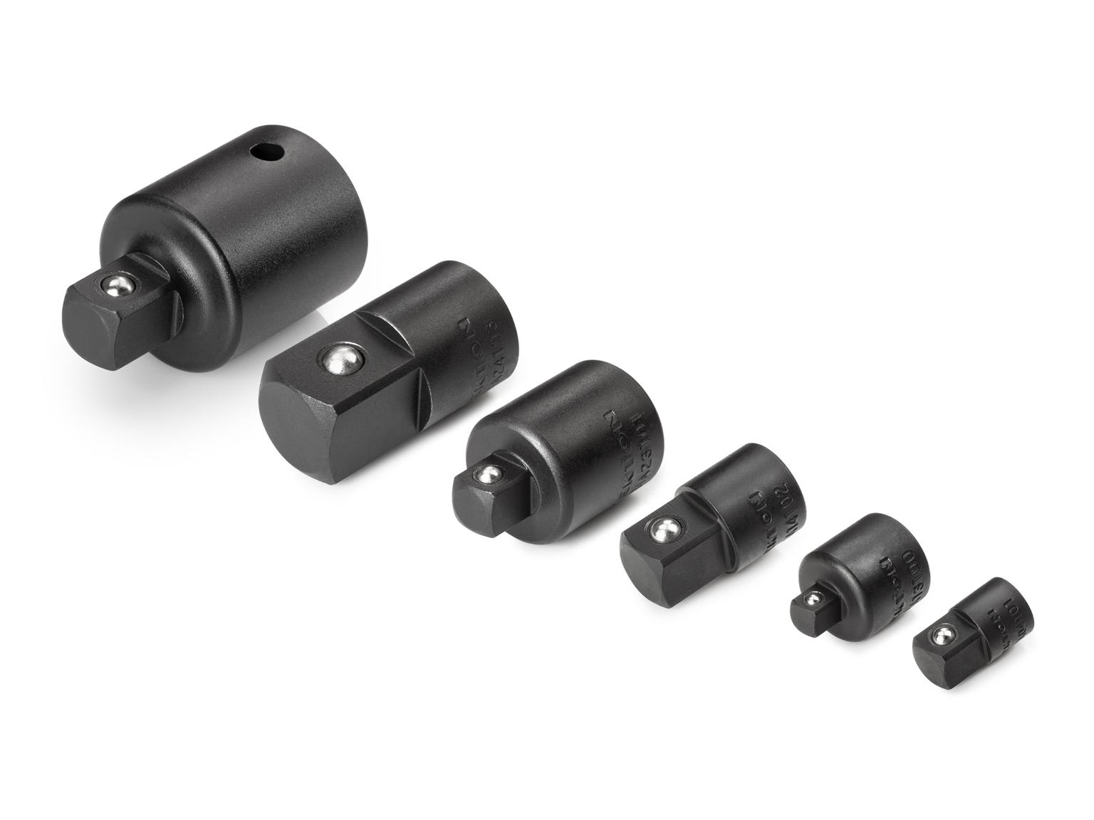 Impact Adapter/Reducer Set, 6-Piece (1/4, 3/8, 1/2, 3/4 Inch Drive)
