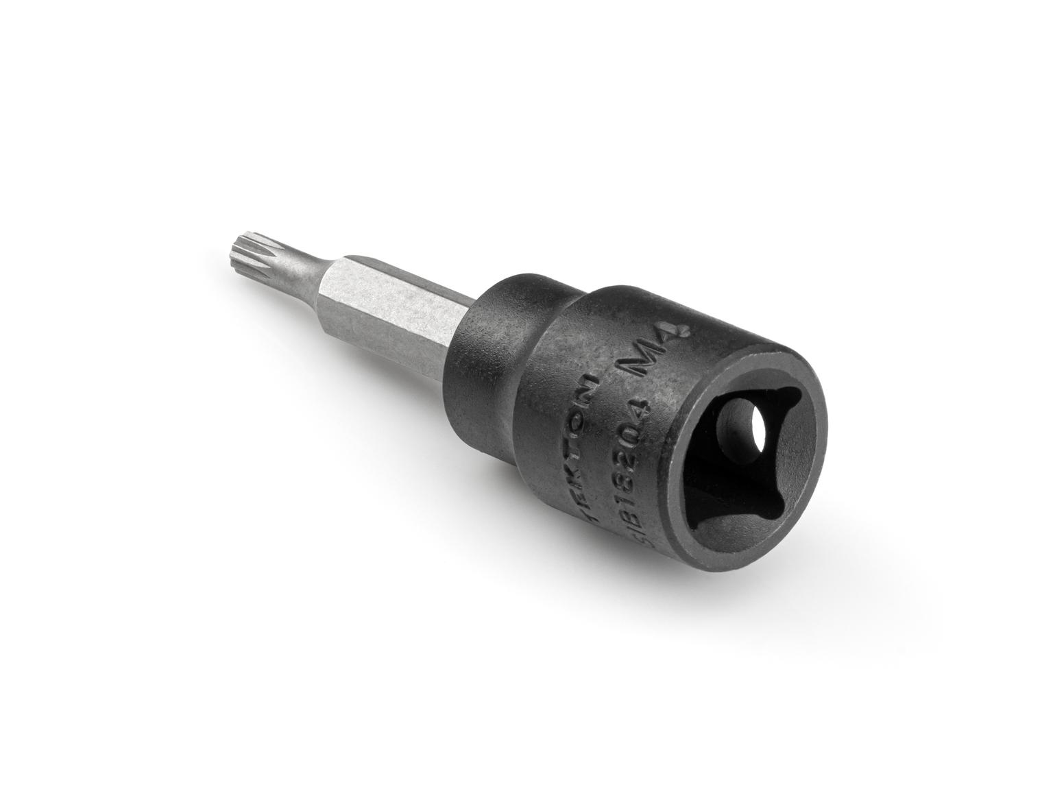 TEKTON SIB18204-T 3/8 Inch Drive x M4 Triple Square Bit Impact Socket