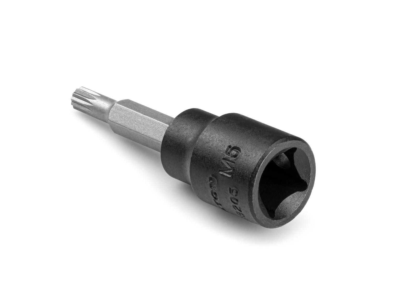 TEKTON SIB18205-T 3/8 Inch Drive x M5 Triple Square Bit Impact Socket