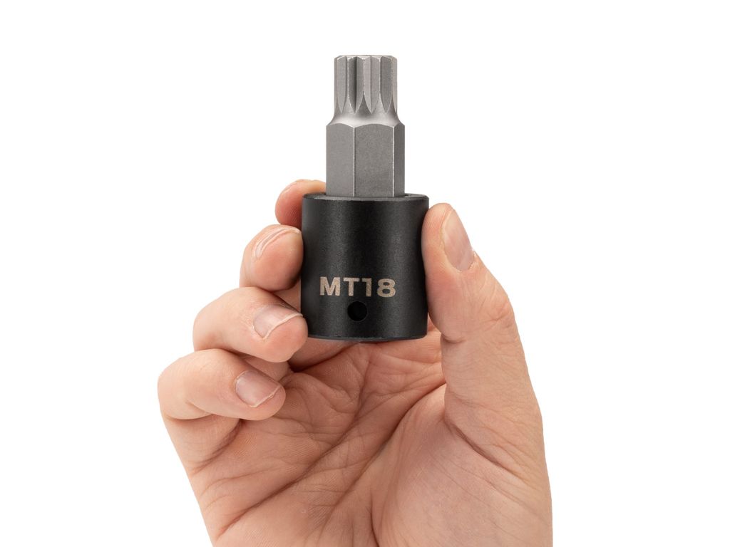 1/2 inch Drive x MT18 TamperResistant Triple Square Impact Bit Socket