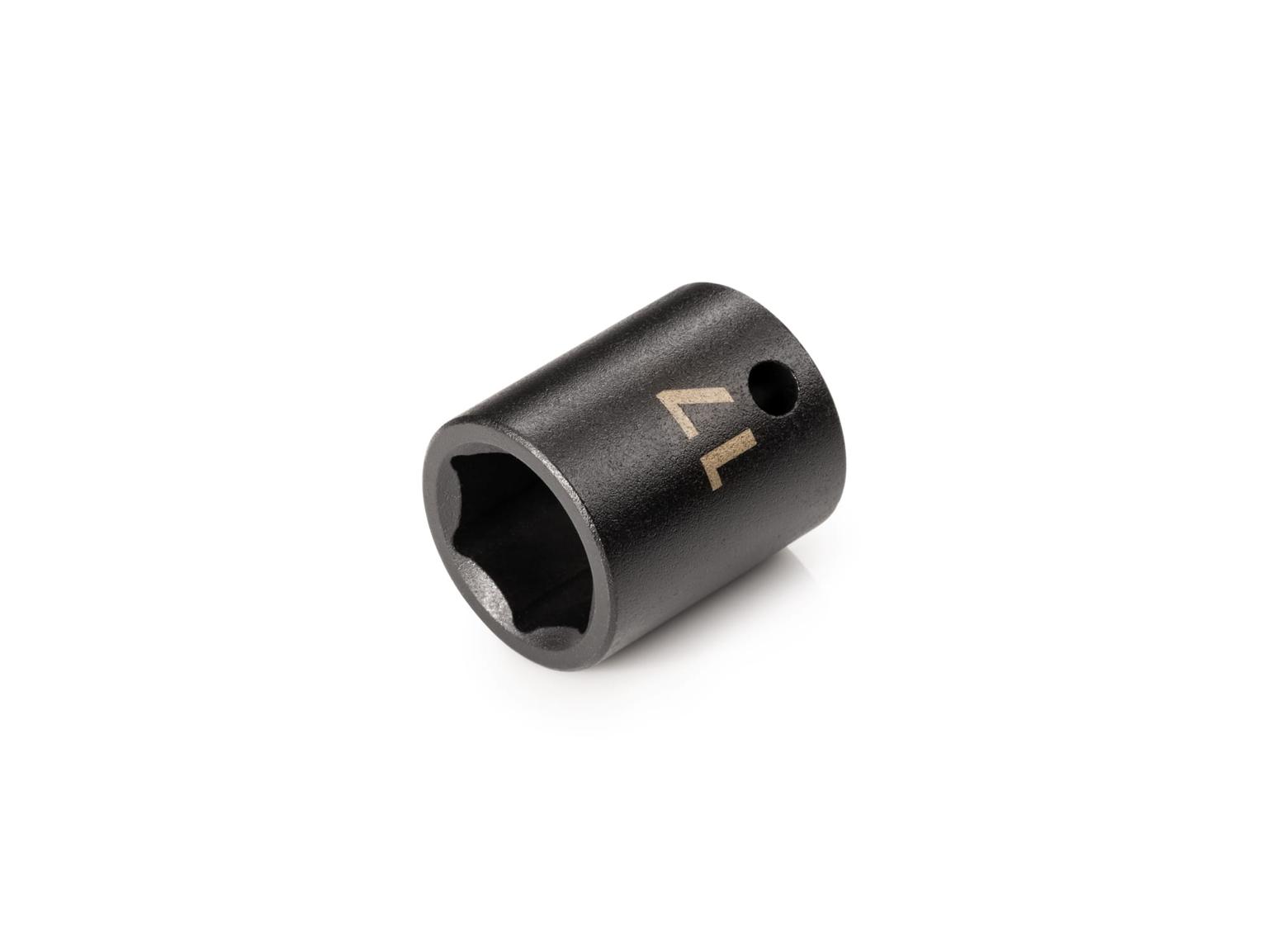 TEKTON SID12117-S 3/8 Inch Drive x 17 mm 6-Point Impact Socket