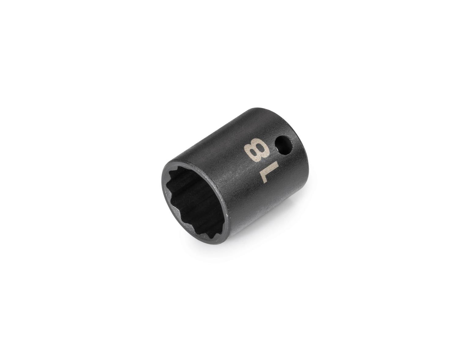 TEKTON SID12318-S 3/8 Inch Drive x 18 mm 12-Point Impact Socket