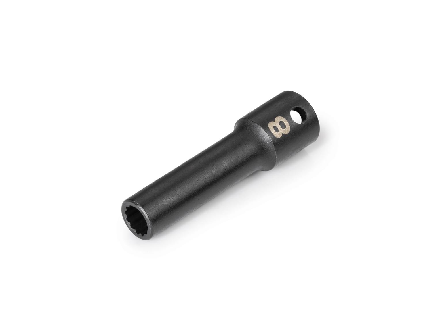 TEKTON SID13308-S 3/8 Inch Drive x 8 mm Deep 12-Point Impact Socket