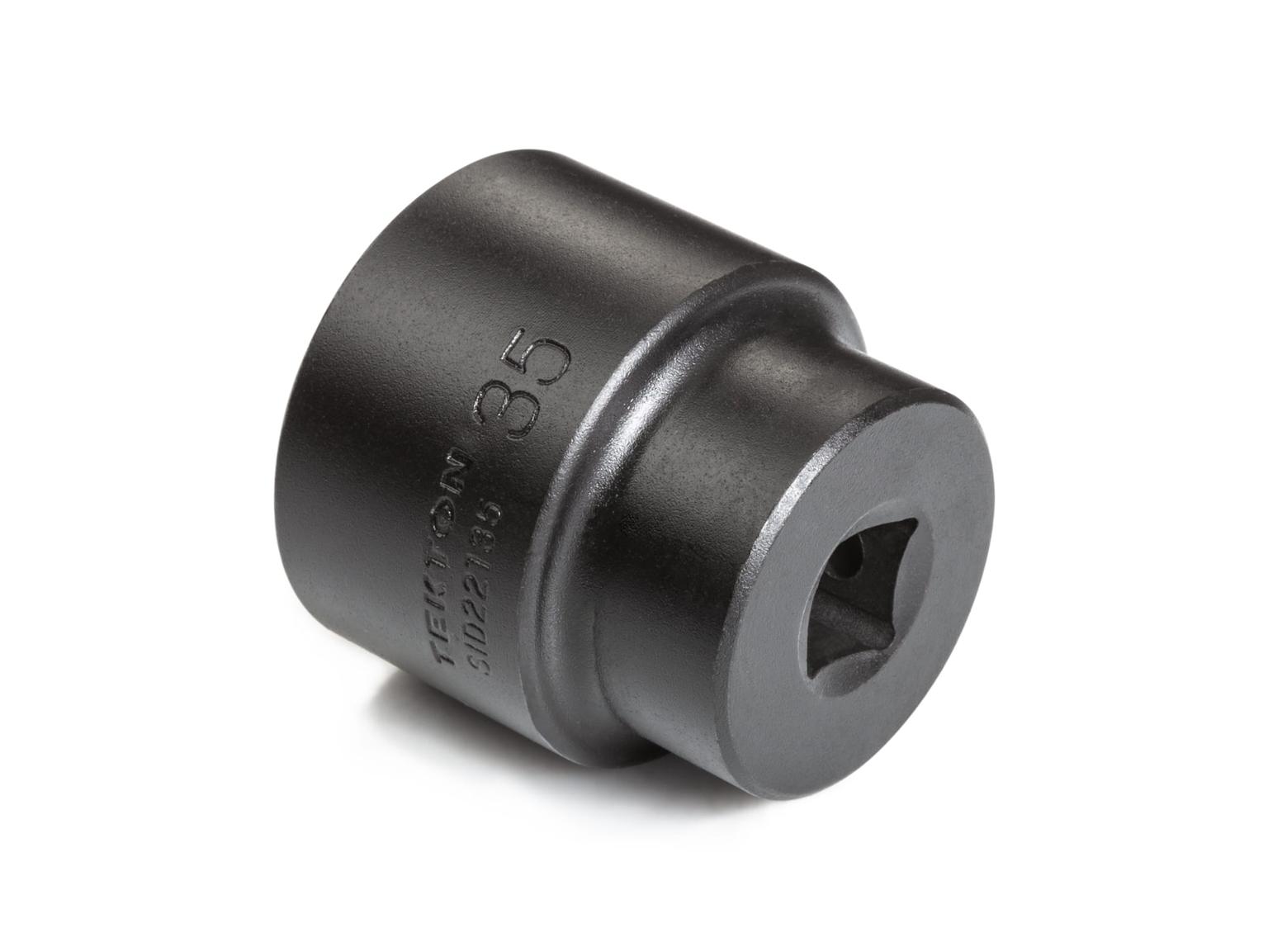 TEKTON SID22135-S 1/2 Inch Drive x 35 mm 6-Point Impact Socket