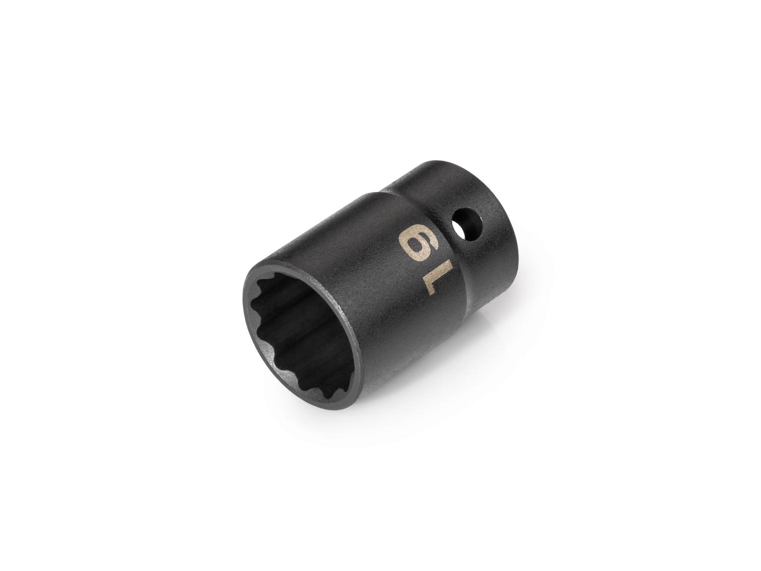 TEKTON SID22319-S 1/2 Inch Drive x 19 mm 12-Point Impact Socket