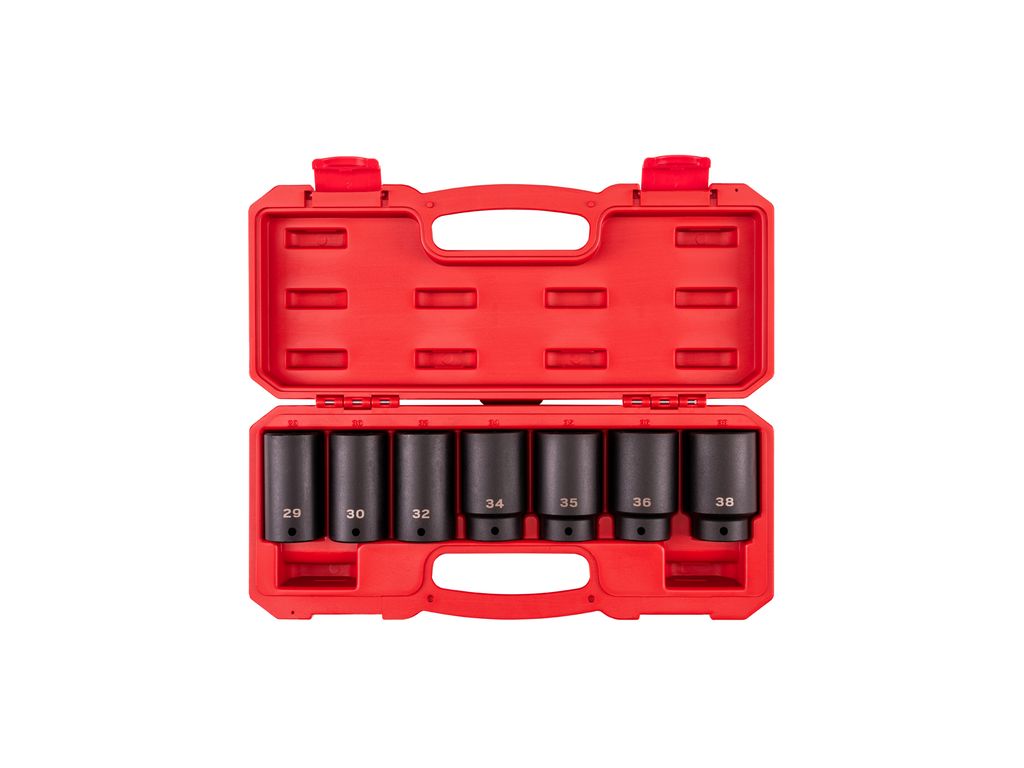 7Piece Axle Nut Socket Set with Case TEKTON