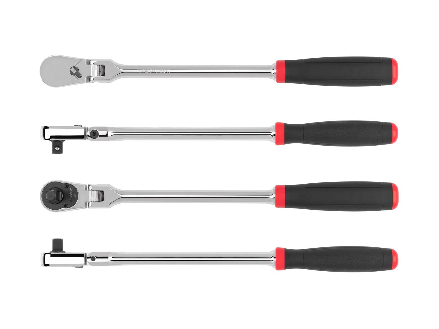 TEKTON SRH22112-T 3/8 Inch Drive x 12 Inch Flex Head Comfort Grip Ratchet