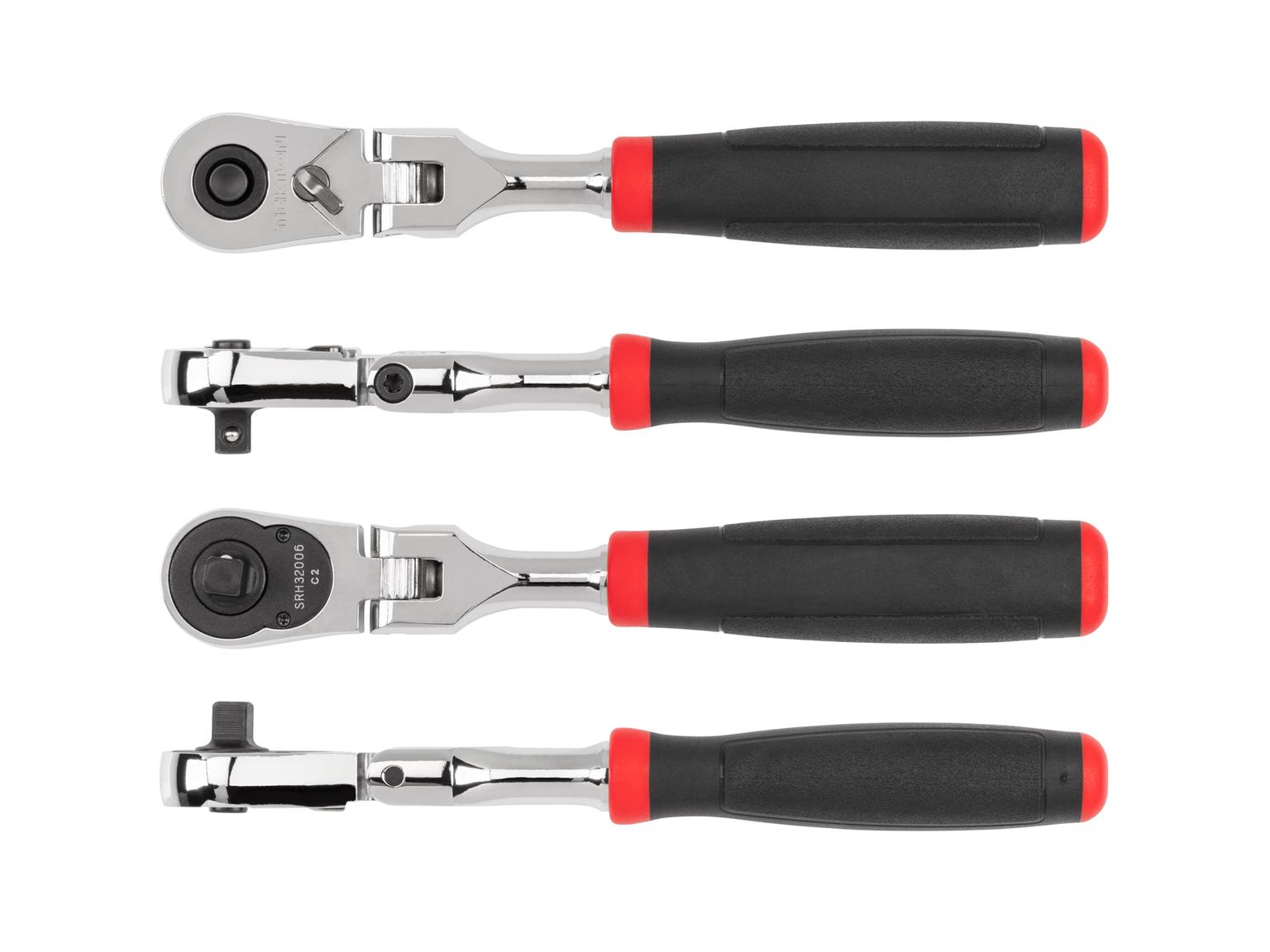 TEKTON SRH32006-T 1/4 Inch Drive x 6 Inch Flex Head Quick-Release Comfort Grip Ratchet