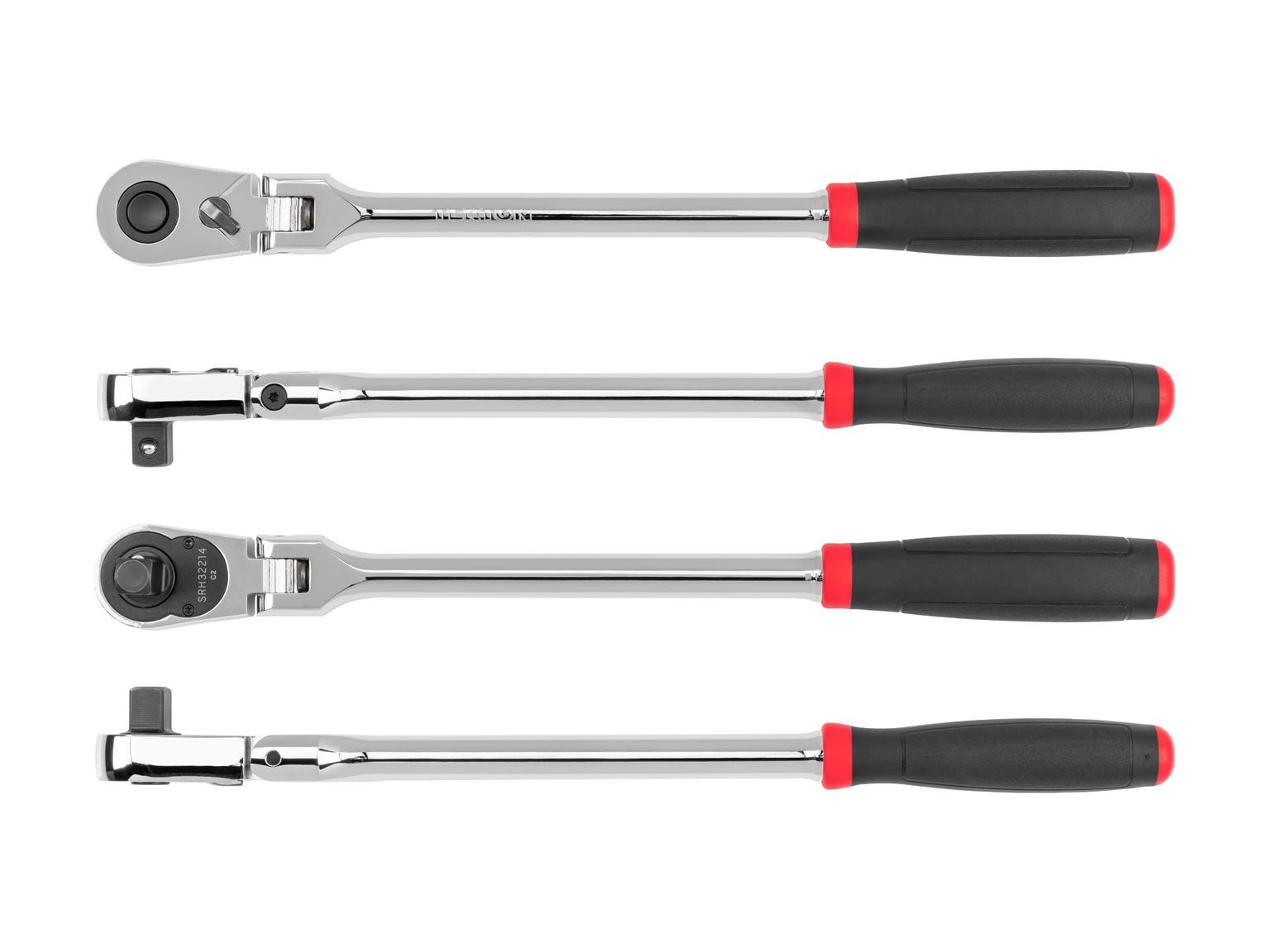 TEKTON SRH32214-T 1/2 Inch Drive x 14 Inch Flex Head Quick-Release Comfort Grip Ratchet