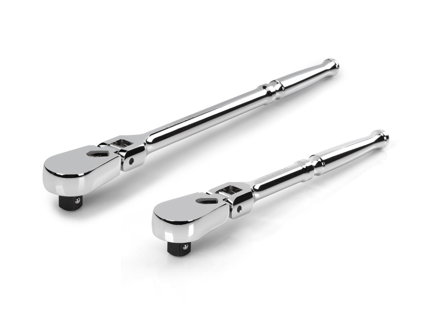 TEKTON SRH92201-T 1/2 Inch Drive Flex Head Ratchet Set, 2-Piece (10-1/2, 14 in.)