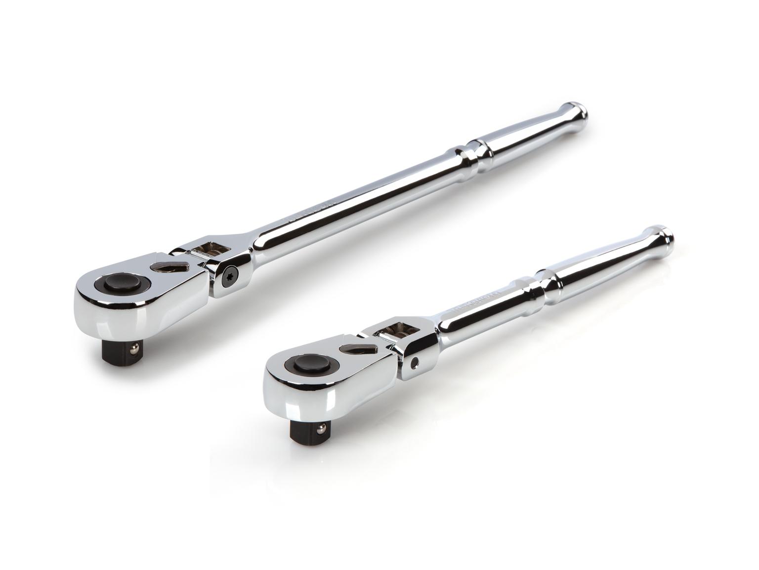 TEKTON SRH92301-T 1/2 Inch Drive Flex Head Quick-Release Ratchet Set, 2-Piece (10-1/2, 14 in.)