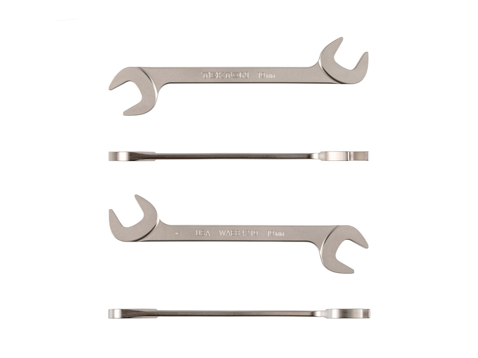 TEKTON WAE84219-T 19 mm Angle Head Open End Wrench