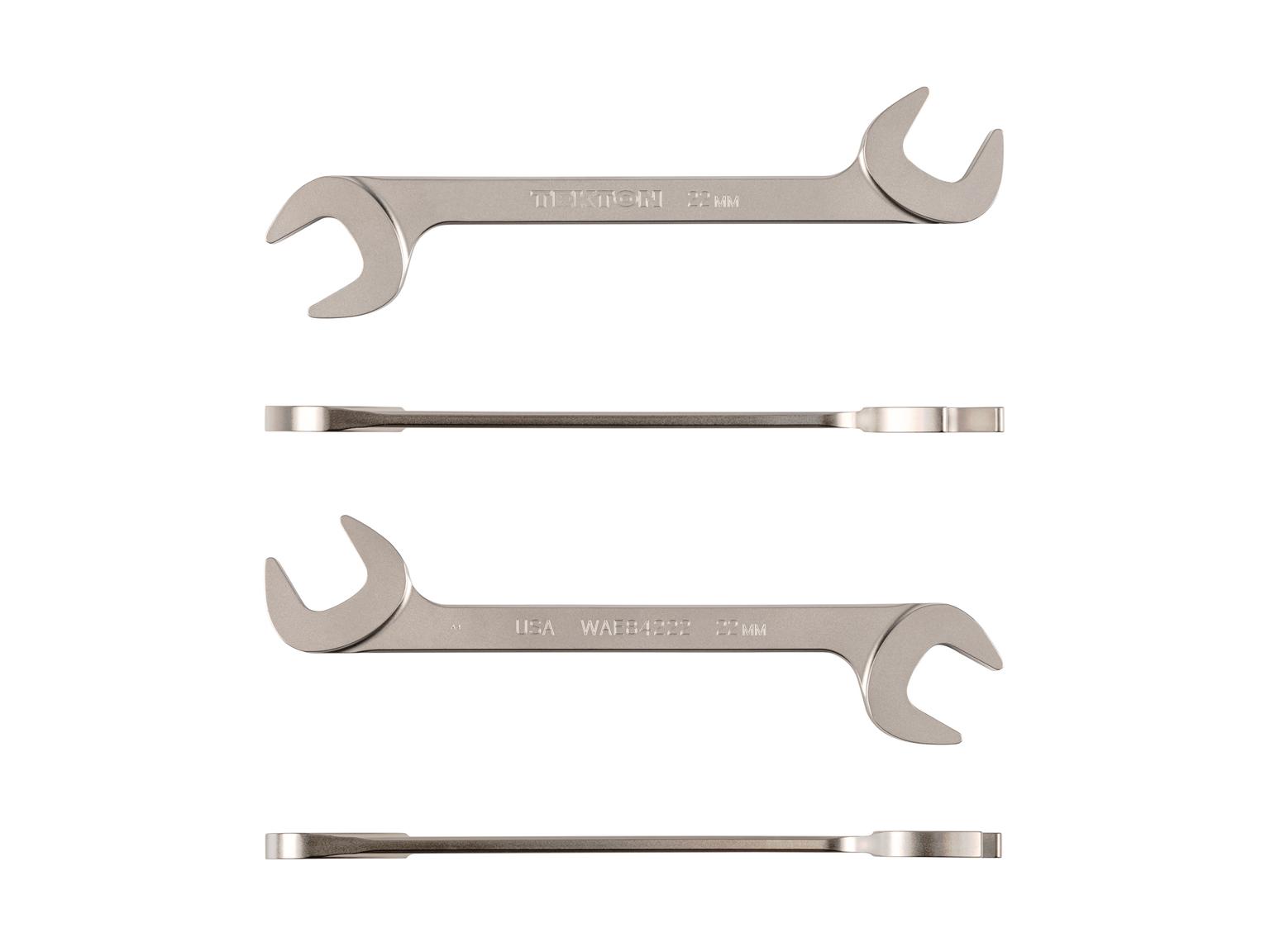 TEKTON WAE84222-T 22 mm Angle Head Open End Wrench