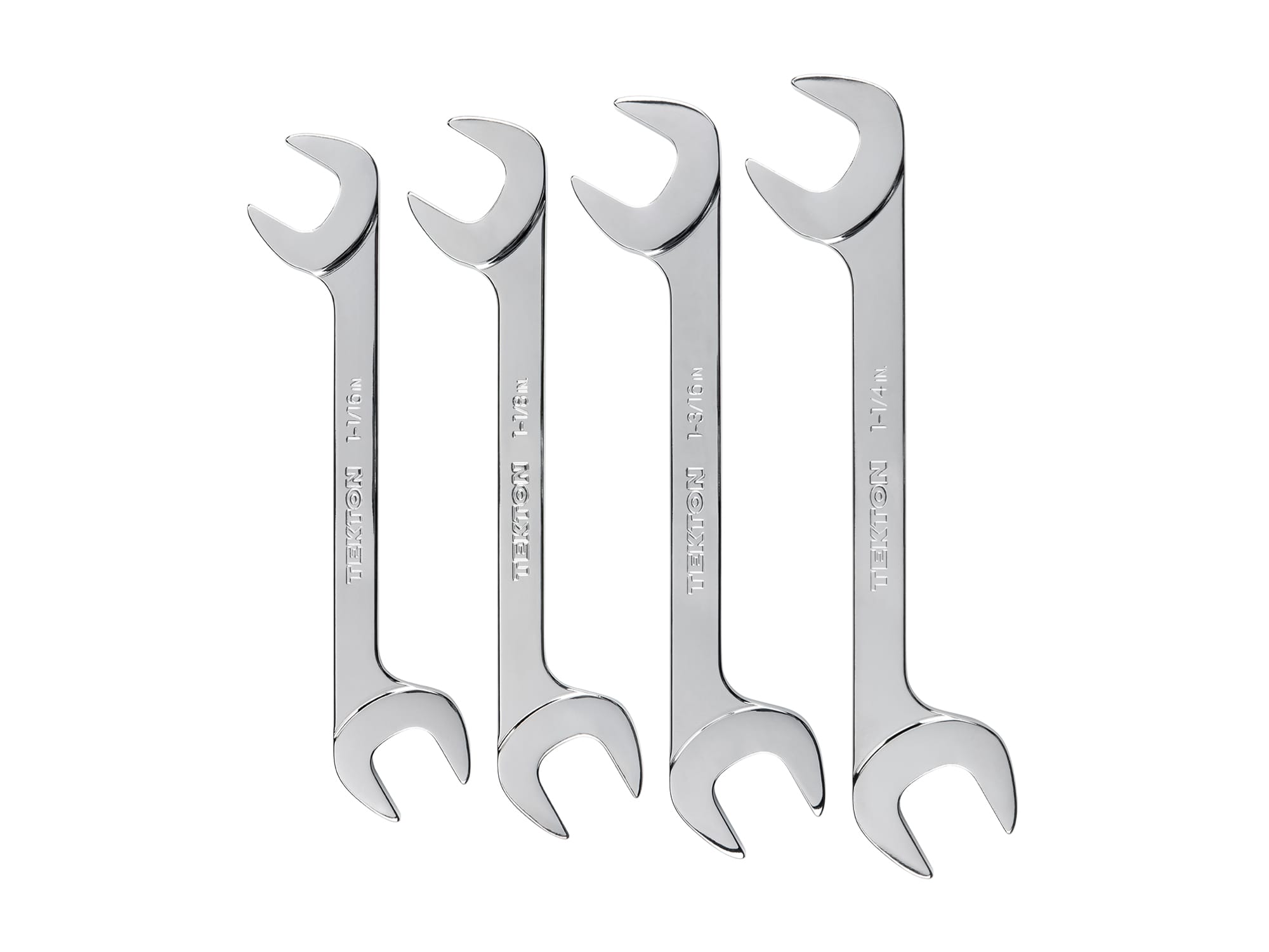 Inch Angle Head Open End Wrench Set (4-Piece) | TEKTON | WAE90101