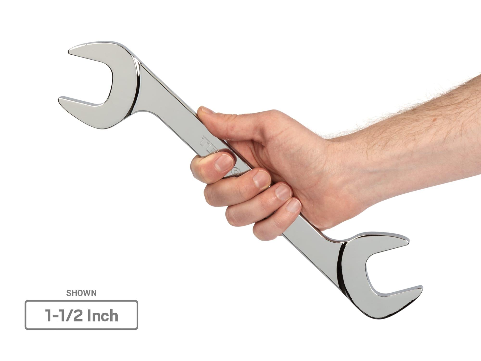 TEKTON WAE90103-T Angle Head Open End Wrench Set, 4-Piece (1 - 5/16 - 1-1/2 in.)