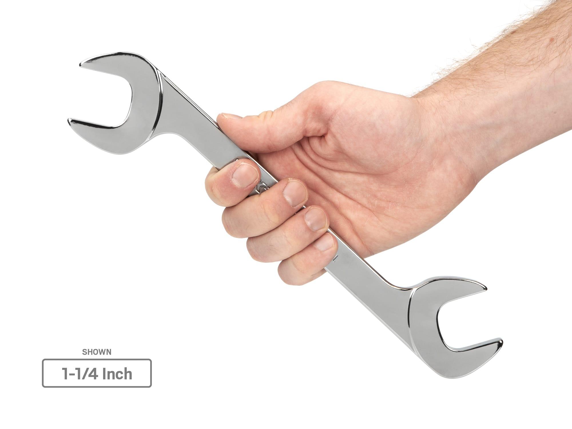 TEKTON WAE90108-T Angle Head Open End Wrench Set, 19-Piece (1/4 - 1-1/4 in.)