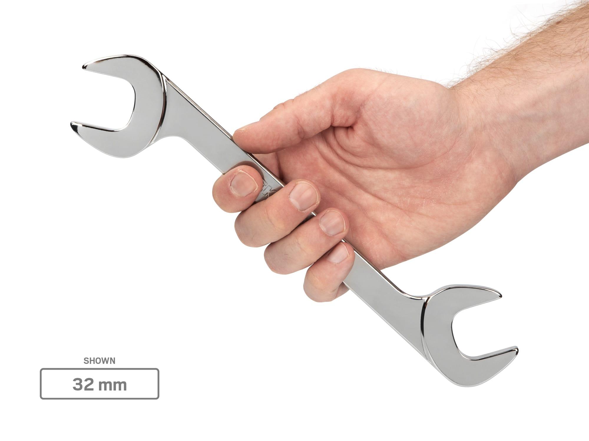 TEKTON WAE90303-T Angle Head Open End Wrench Set, 41-Piece (1/4 - 1-1/4 in., 6 - 32 mm)