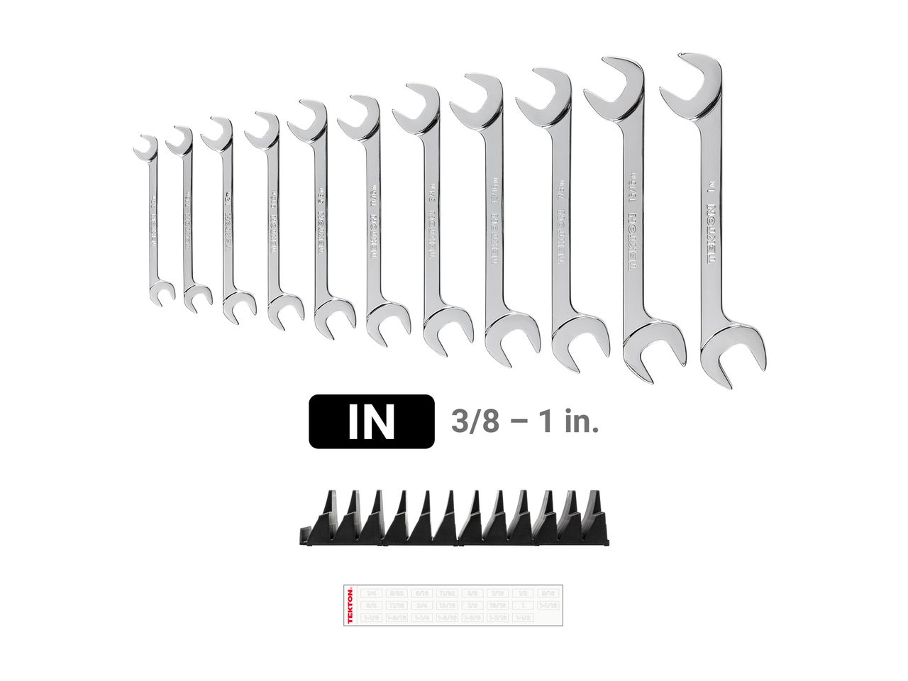 11Piece Angle Wrench Set with Organizer TEKTON (3/81 in.)
