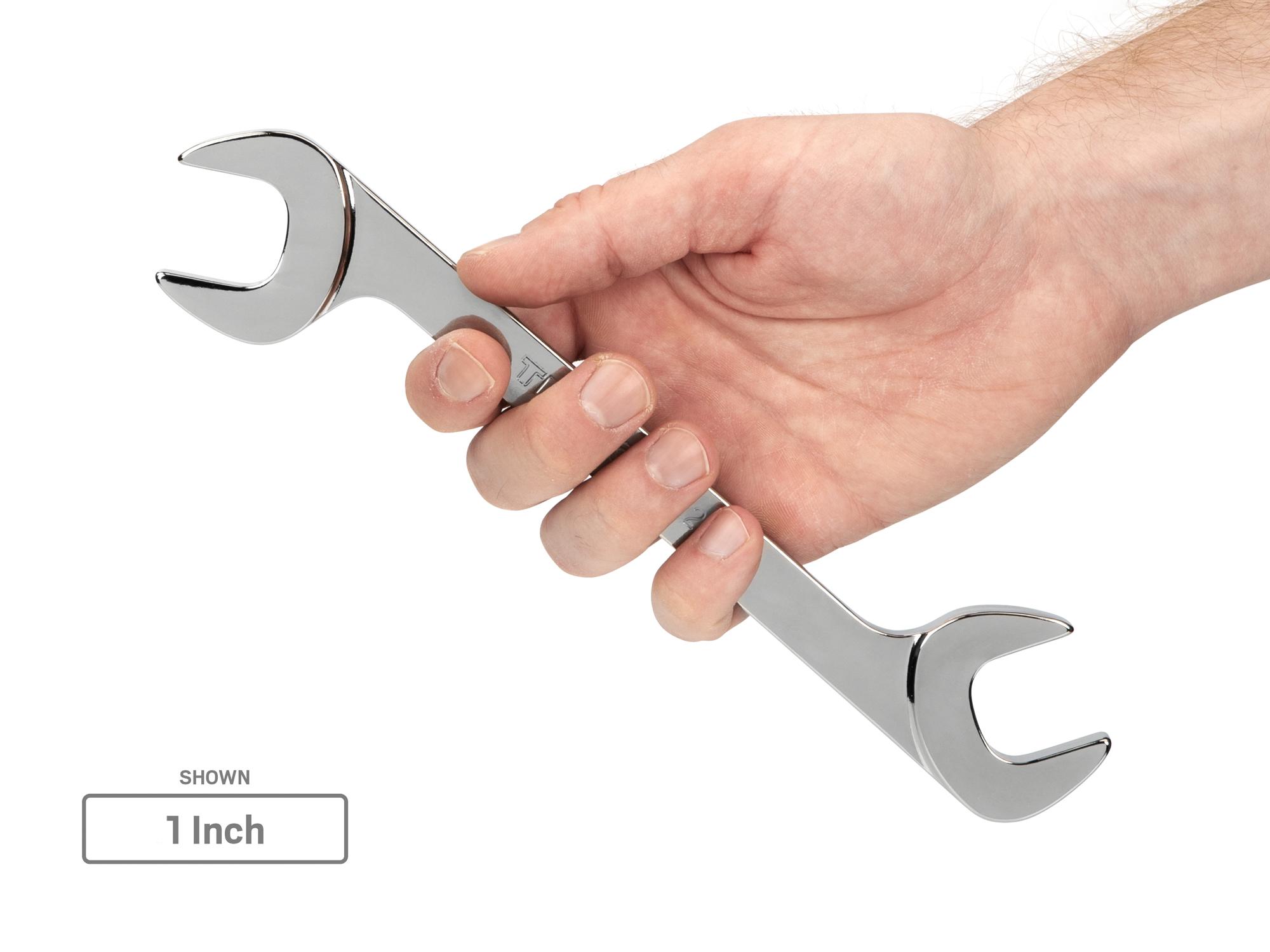 TEKTON WAE95102-T Angle Head Open End Wrench Set with Modular Slotted Organizer, 11-Piece (3/8 - 1 in.)