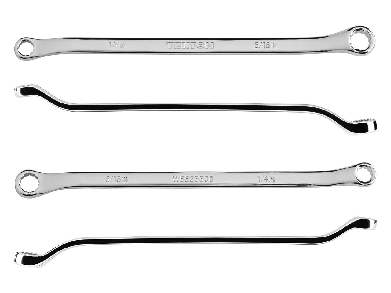 1/4 x 5/16 Inch 45-Degree Offset Box End Wrench | TEKTON