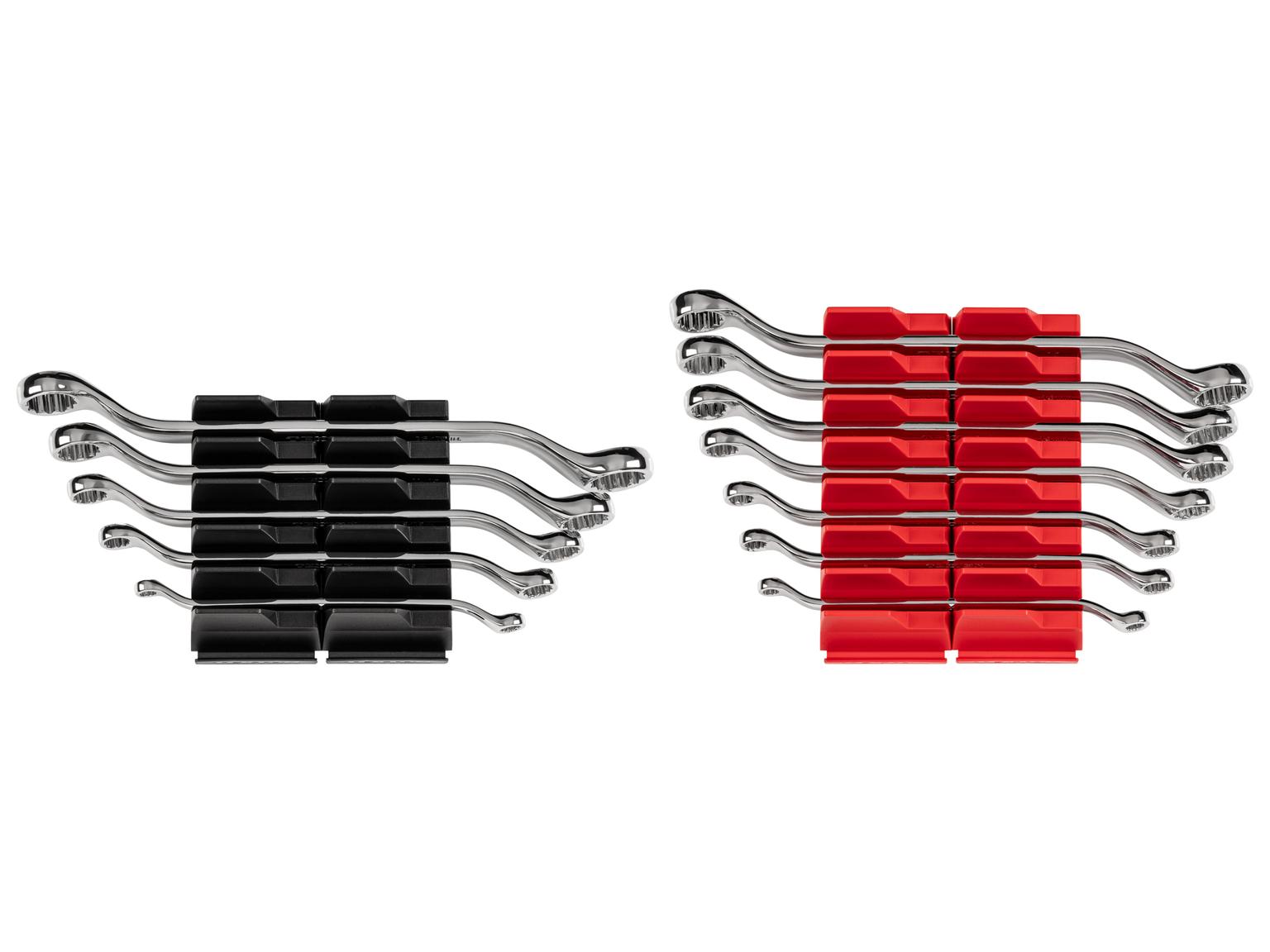 TEKTON WBE95301-T 45-Degree Offset Box End Wrench Set with Modular Slotted Organizer, 12-Piece (1/4-13/16 in., 6-19 mm)