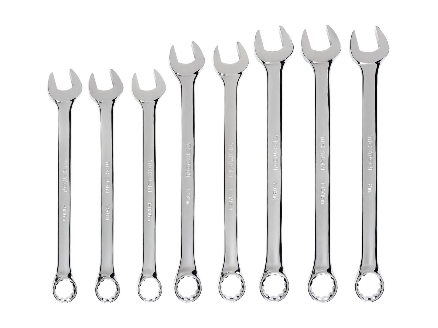Combination Wrench Set, 8-Piece (1-9/16 - 2 in.)