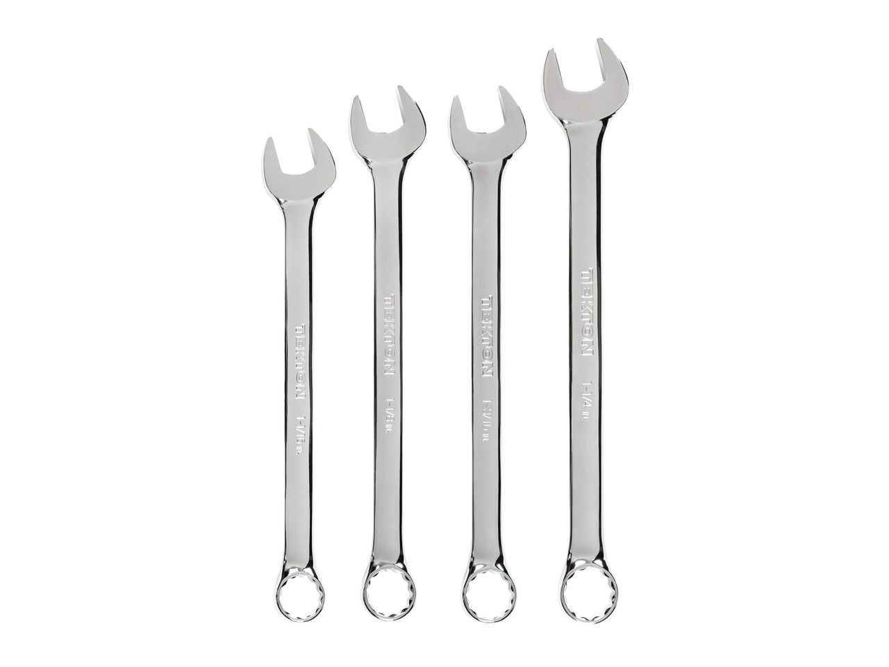 4Piece Combination Wrench Set (11/16 11/4 in.) TEKTON