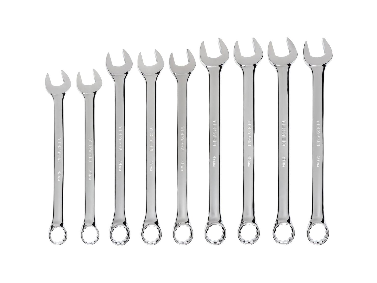 Combination Wrench Set, 9-Piece (42-50 mm)