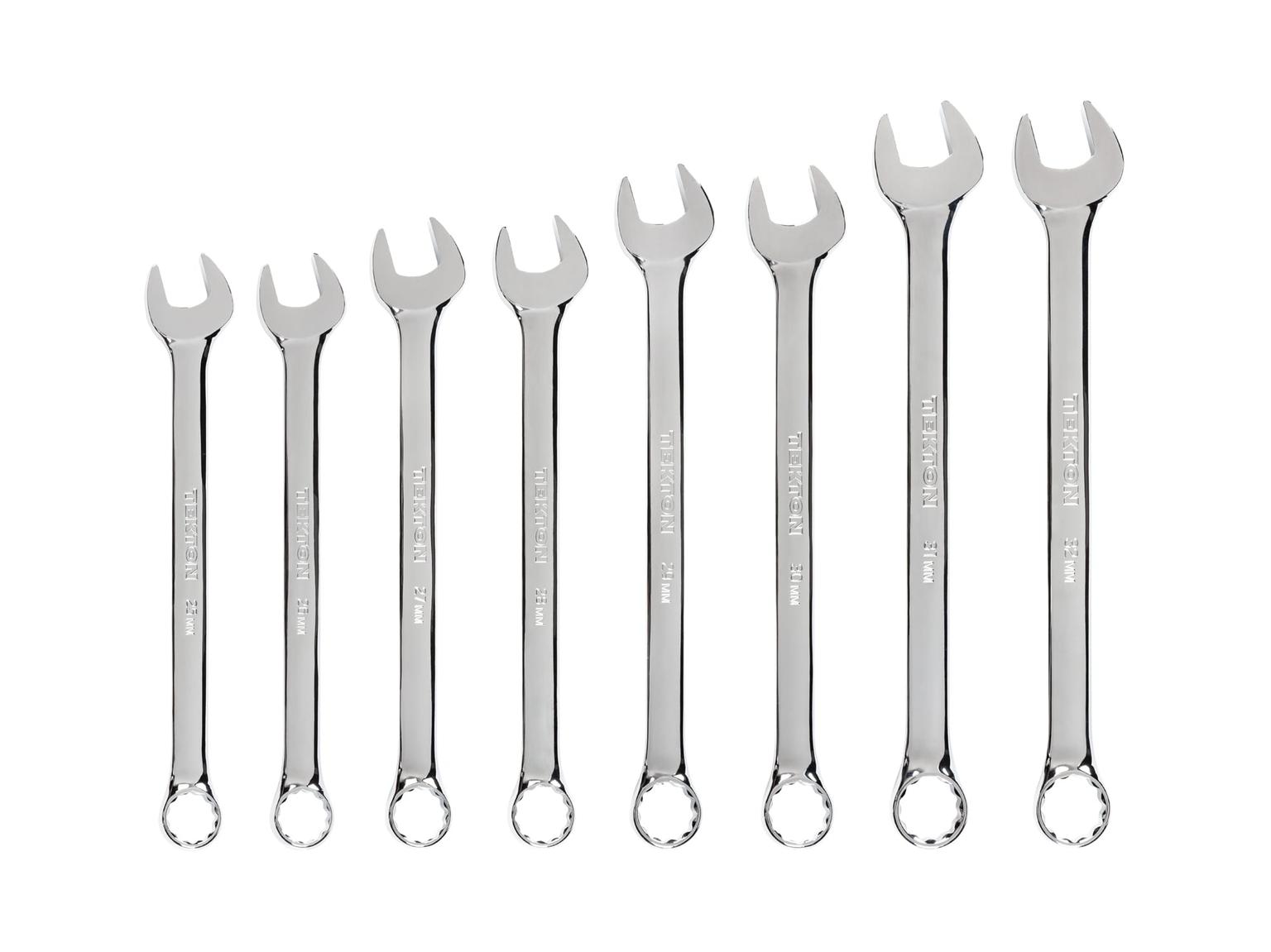 Combination Wrench Set, 8-Piece (25-32 mm)