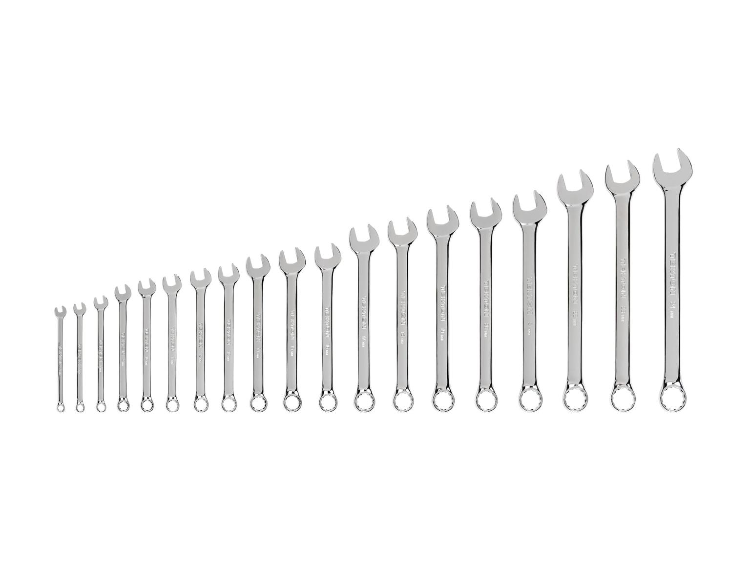 TEKTON WCB90205-T Combination Wrench Set, 19-Piece (6 - 24 mm)