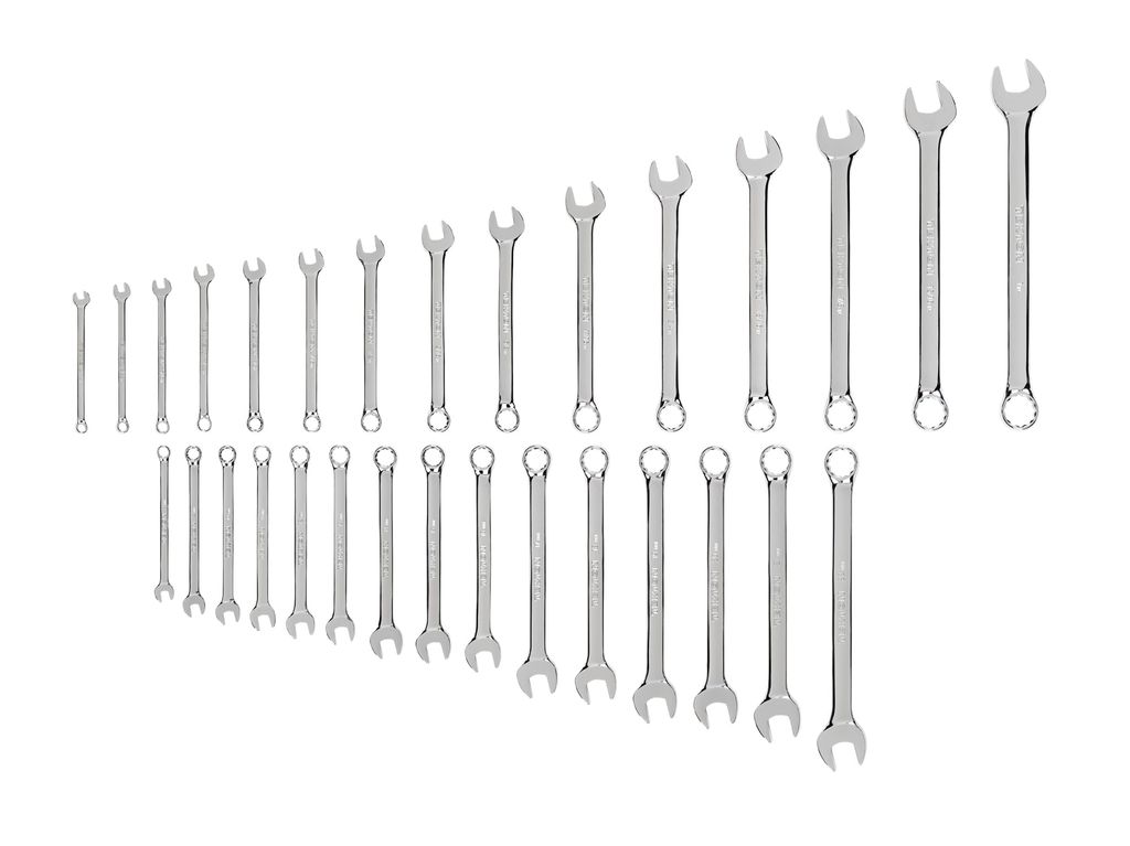 30Piece Combination Wrench Set (1/41 in., 822 mm) TEKTON