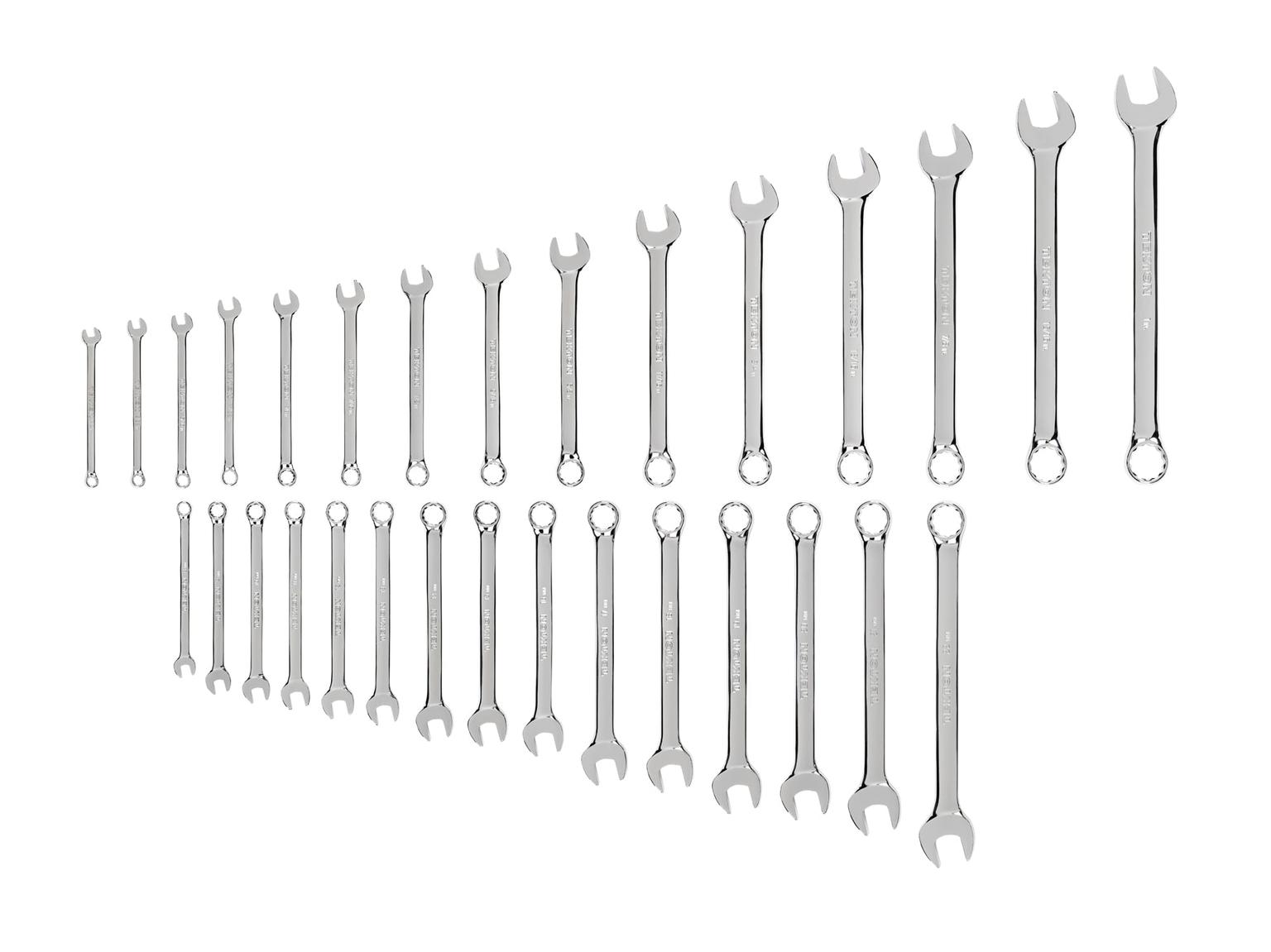 TEKTON WCB90303-T Combination Wrench Set, 30-Piece (1/4 - 1 in., 8 - 22 mm)
