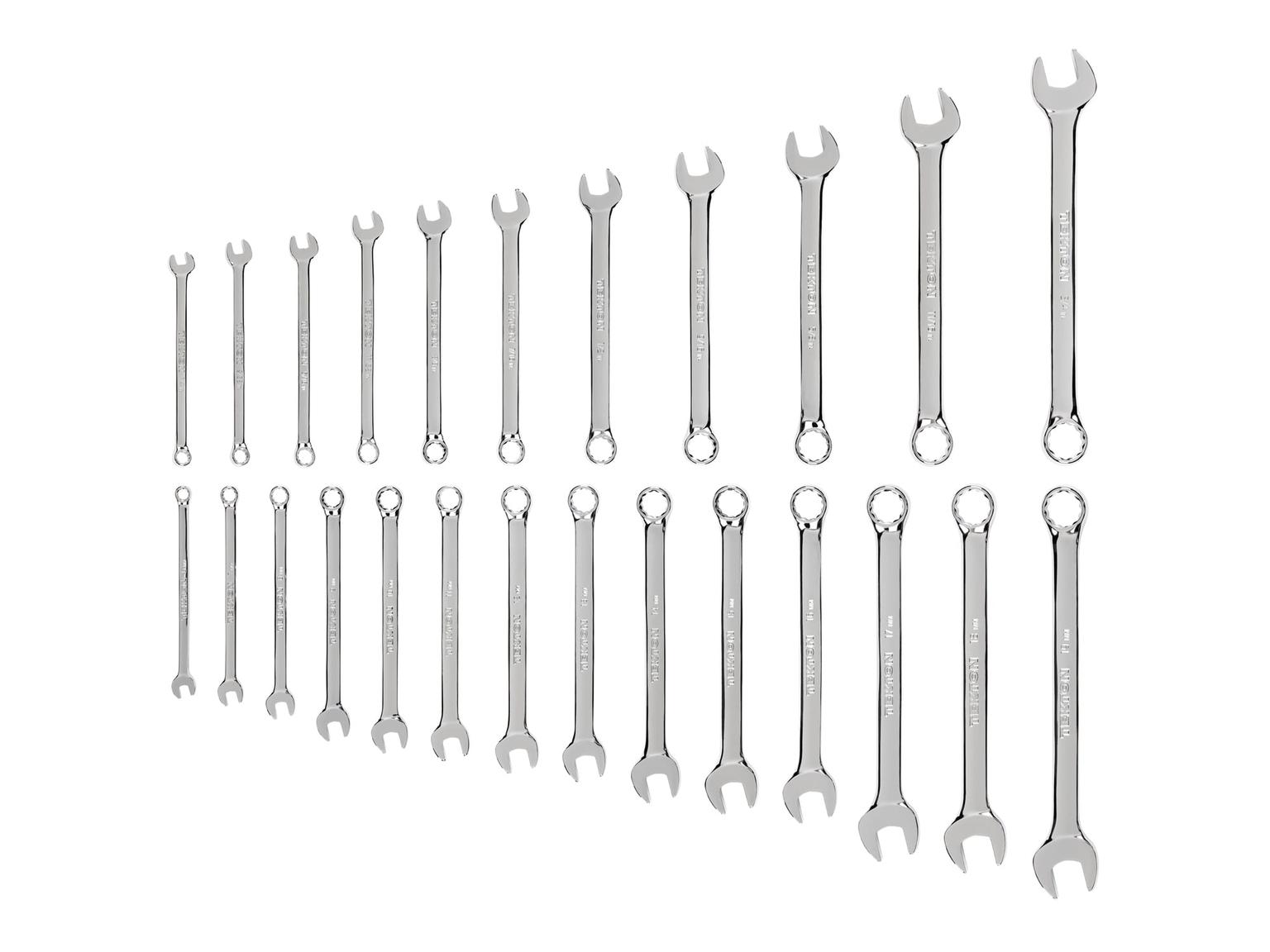 TEKTON WCB90305-T Combination Wrench Set, 25-Piece (1/4 - 3/4 in., 6 - 19 mm)