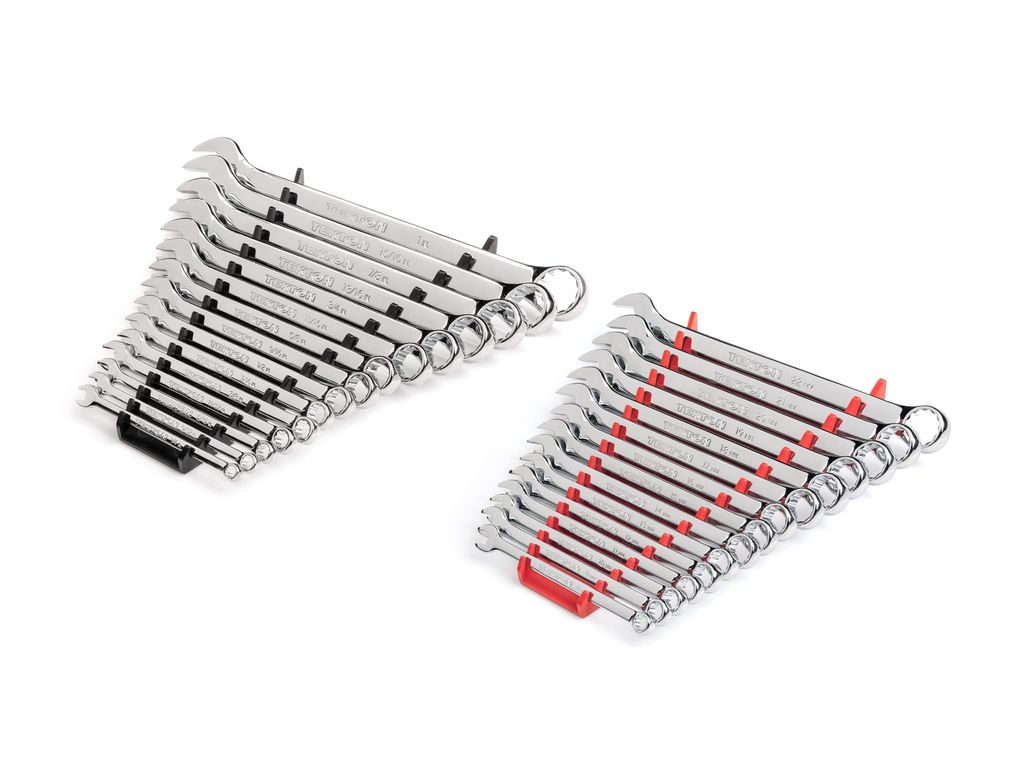 30Piece Combination Wrench Set Rack TEKTON