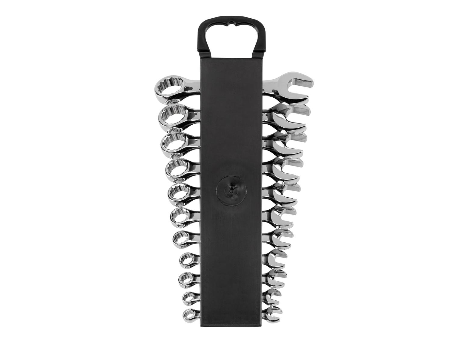 TEKTON WCB92401-T Stubby Combination Wrench Set with Holder, 11-Piece (1/4 - 3/4 in.)