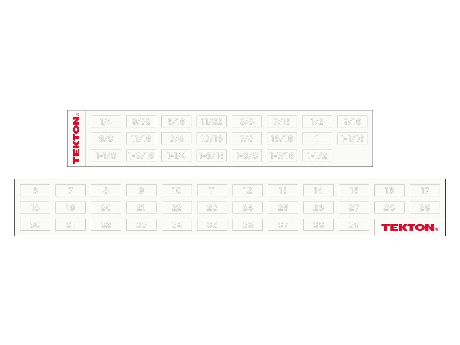 TEKTON WCB95403-T Stubby Combination Wrench Set with Modular Slotted Organizer, 25-Piece (1/4 - 3/4 in., 6 - 19 mm)