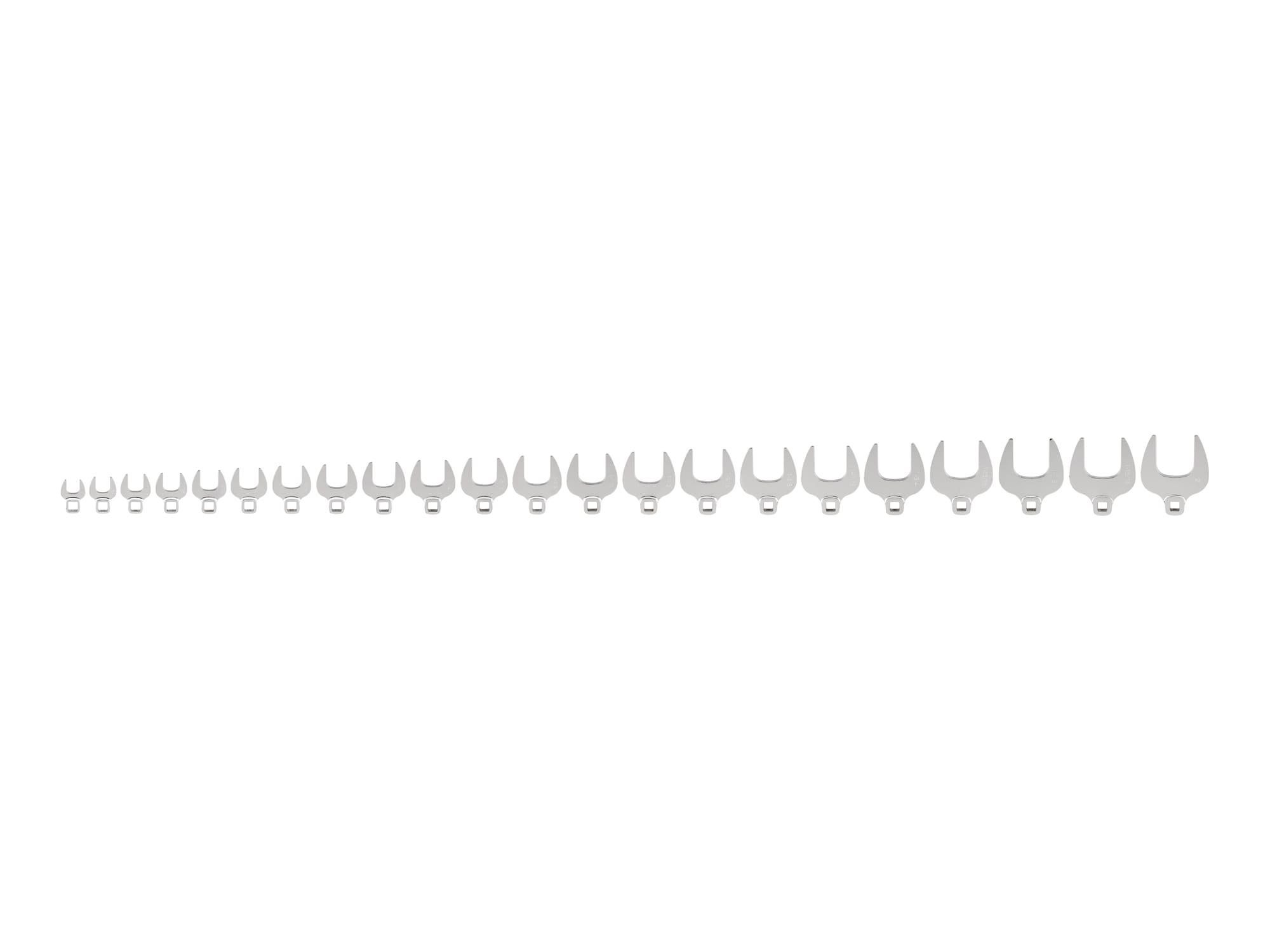 TEKTON WCF90402-T 1/2 Inch Drive Crowfoot Wrench Set, 22-Piece (11/16-2 in.)