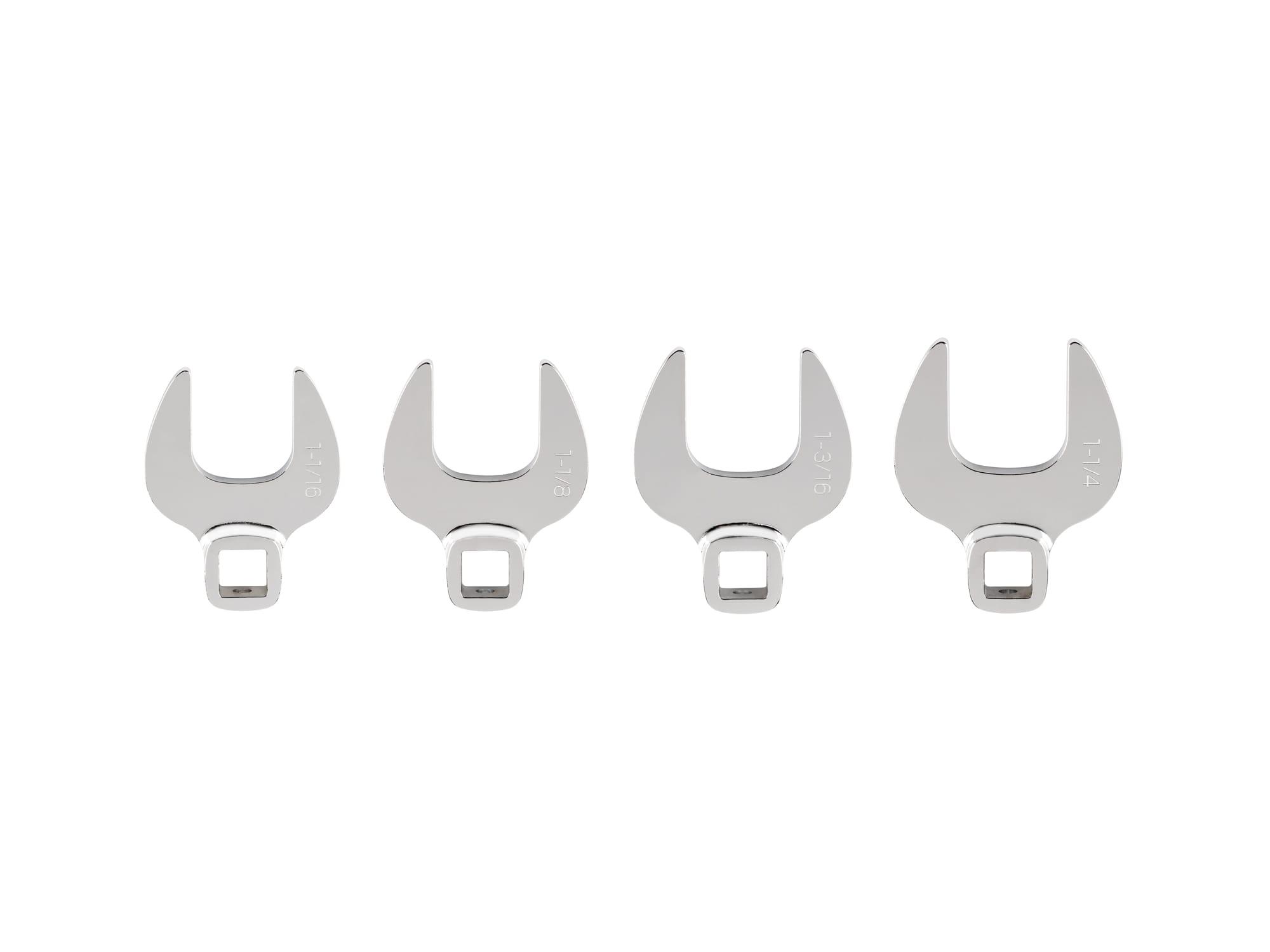 TEKTON WCF90403-T 1/2 Inch Drive Crowfoot Wrench Set, 4-Piece (1-1/16 - 1-1/4 in.)