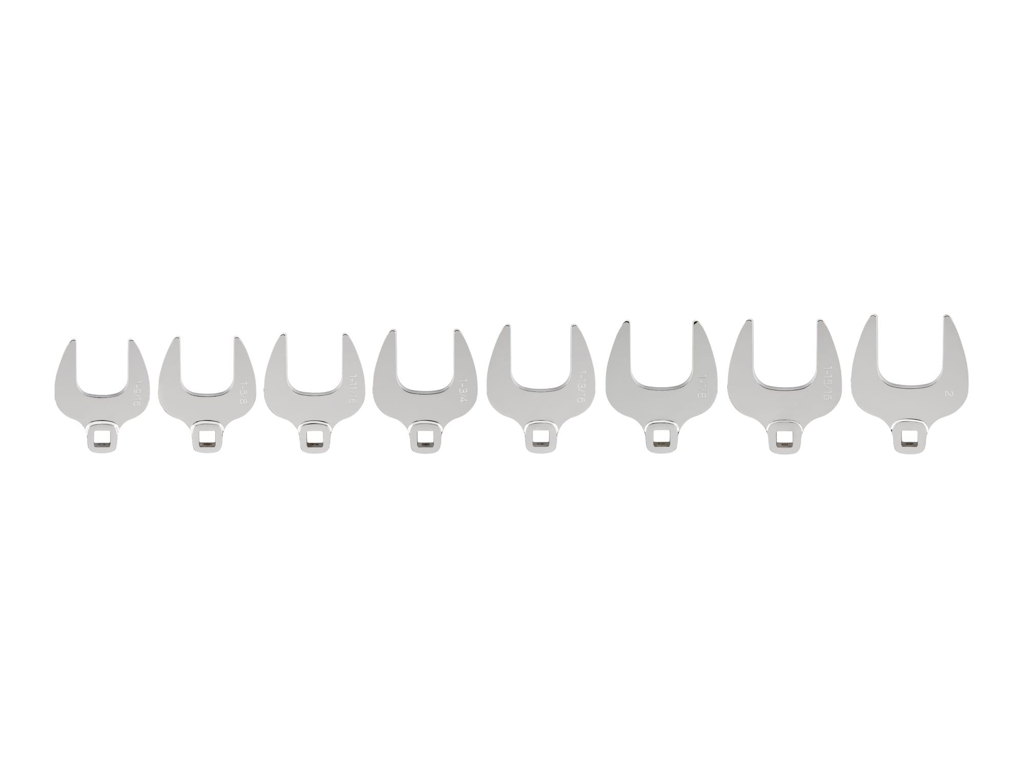 TEKTON WCF90406-T 1/2 Inch Drive Crowfoot Wrench Set, 8-Piece (1-9/16 - 2 in.)
