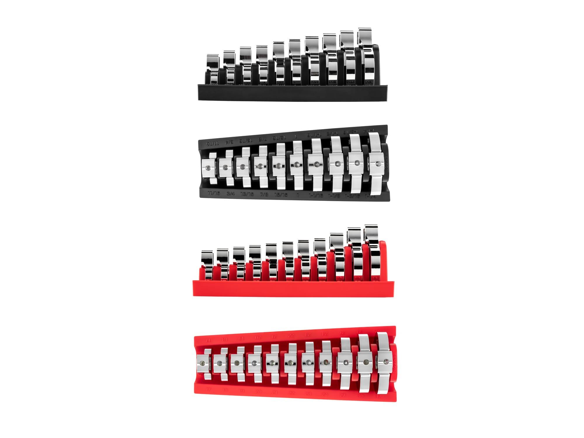 TEKTON WCF92601-T 1/2 Inch Drive Crowfoot Wrench Set with Racks, 21-Piece (11/16 - 1-1/4in., 17-32 mm)