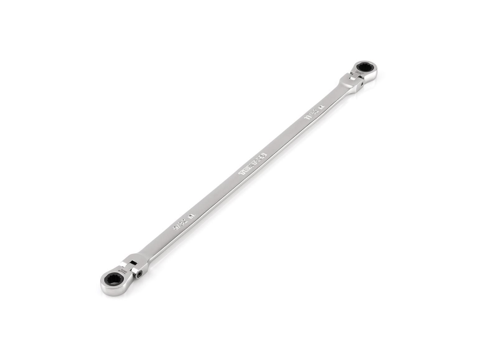 TEKTON WRB36307-T 9/32 x 11/32 Inch Long Flex 12-Point Ratcheting Box End Wrench