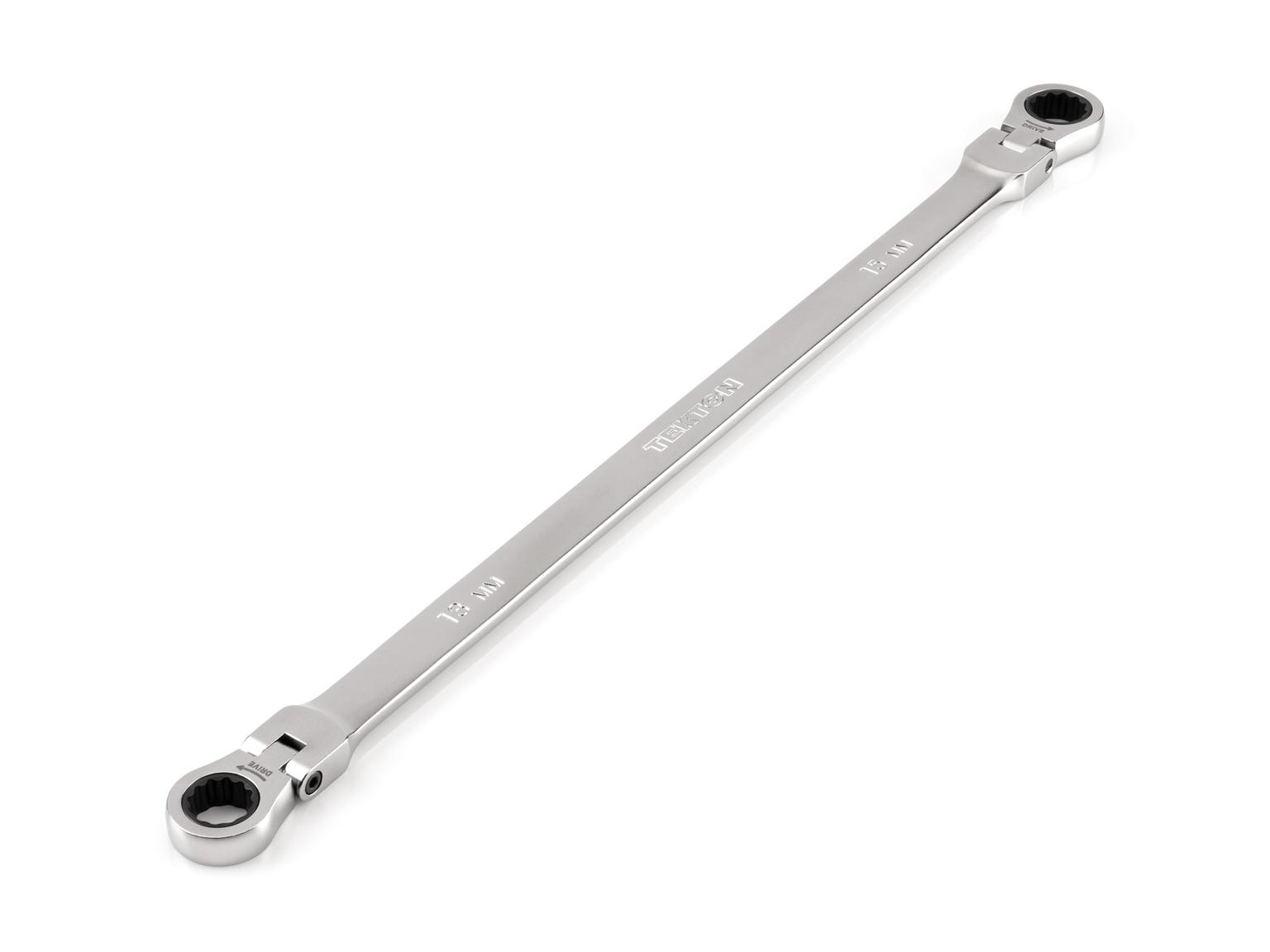 TEKTON WRB36413-T 13 x 15 mm Long Flex 12-Point Ratcheting Box End Wrench