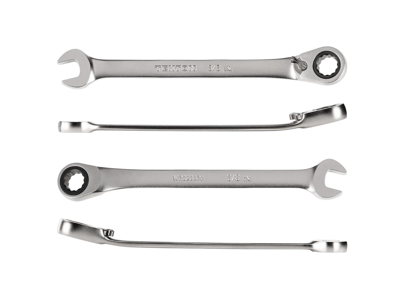 TEKTON WRC23310-T 3/8 Inch Reversible 12-Point Ratcheting Combination Wrench