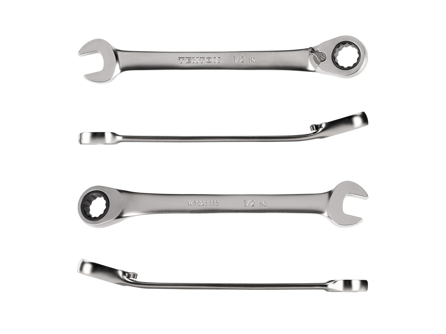 TEKTON WRC23313-T 1/2 Inch Reversible 12-Point Ratcheting Combination Wrench