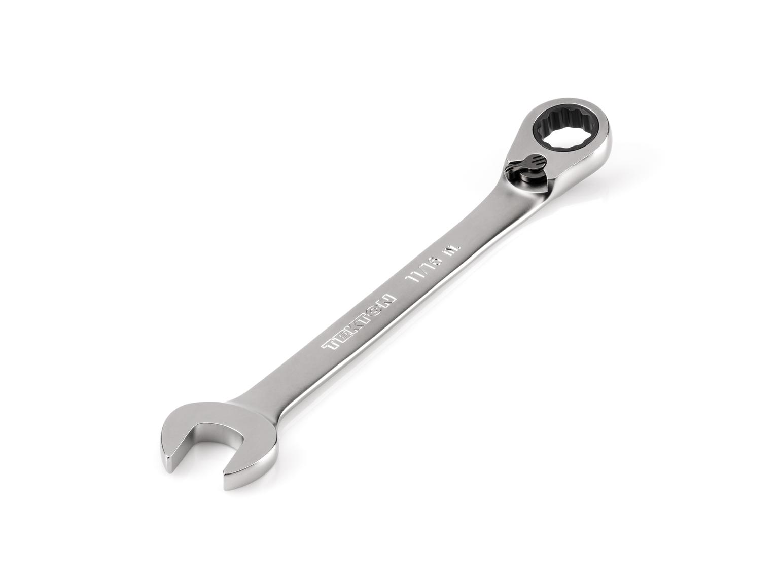TEKTON WRC23317-T 11/16 Inch Reversible 12-Point Ratcheting Combination Wrench