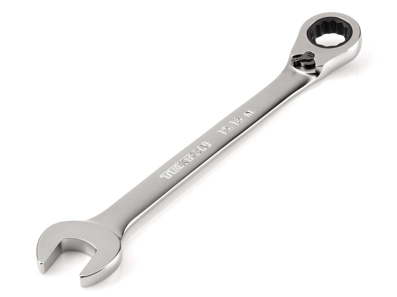 TEKTON WRC23324-T 15/16 Inch Reversible 12-Point Ratcheting Combination Wrench